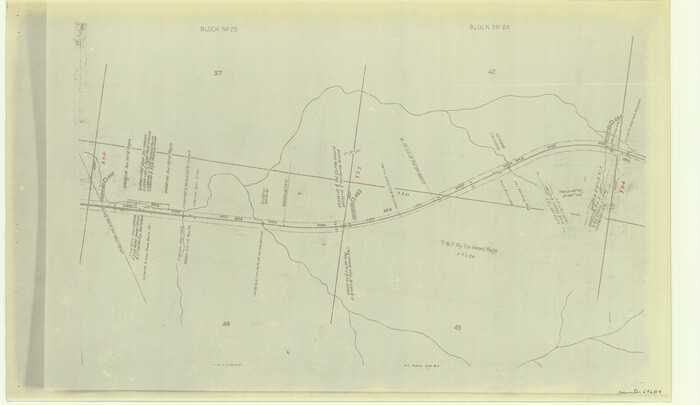 64684, [Right of Way & Track Map, The Texas & Pacific Ry. Co. Main Line], General Map Collection