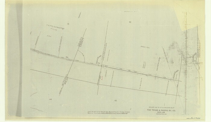 64685, Right of Way & Track Map, The Texas & Pacific Ry. Co. Main Line, General Map Collection