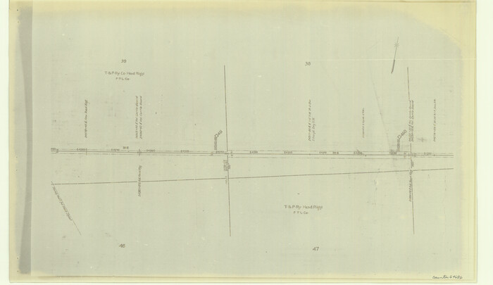 64686, [Right of Way & Track Map, The Texas & Pacific Ry. Co. Main Line], General Map Collection