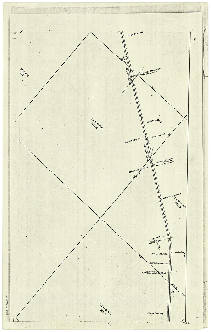 64724, [F. W. & D. C. Ry. Co. Alignment and Right of Way Map, Clay County], General Map Collection