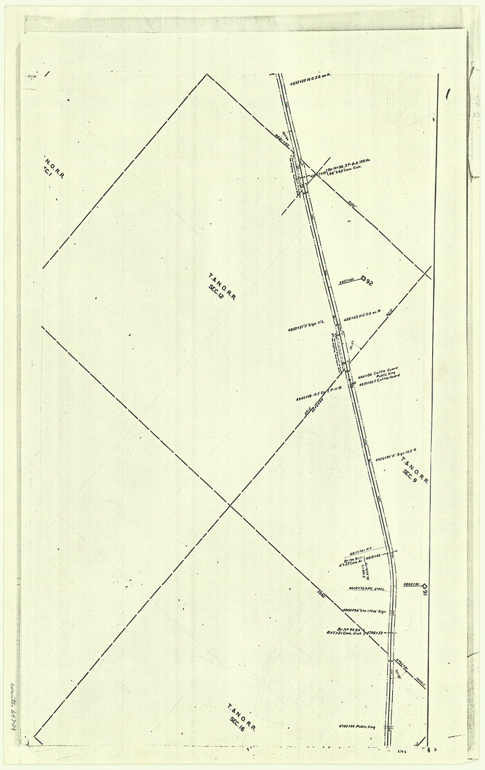 64724, [F. W. & D. C. Ry. Co. Alignment and Right of Way Map, Clay County], General Map Collection