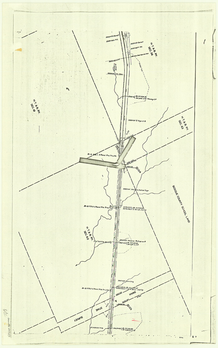 64727, [F. W. & D. C. Ry. Co. Alignment and Right of Way Map, Clay County], General Map Collection