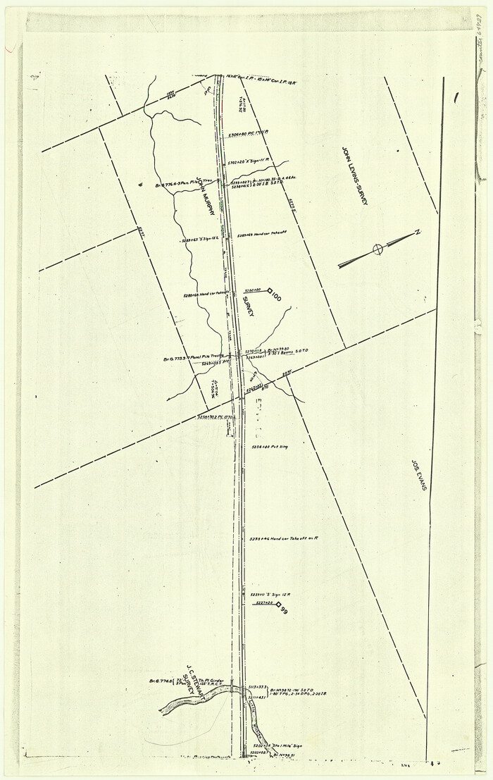64729, [F. W. & D. C. Ry. Co. Alignment and Right of Way Map, Clay County], General Map Collection