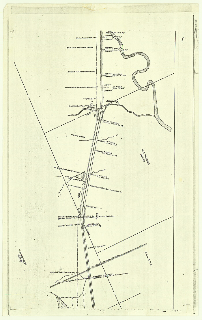 64731, [F. W. & D. C. Ry. Co. Alignment and Right of Way Map, Clay County], General Map Collection