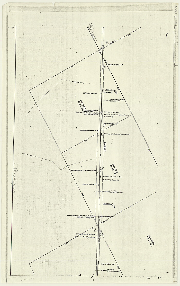 64736, [F. W. & D. C. Ry. Co. Alignment and Right of Way Map, Clay County], General Map Collection