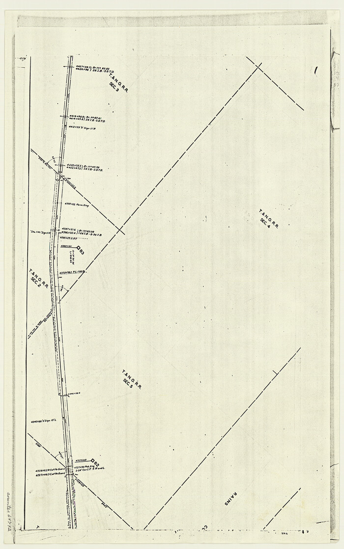 64742, [F. W. & D. C. Ry. Co. Alignment and Right of Way Map, Clay County], General Map Collection