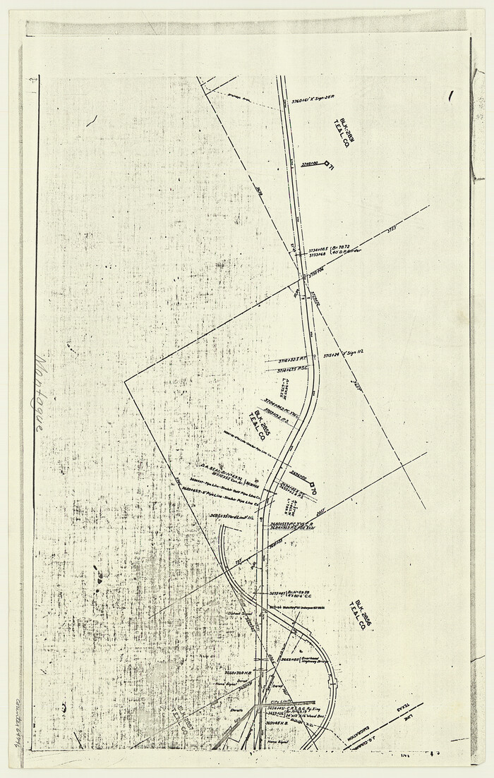 64746, [F. W. & D. C. Ry. Co. Alignment and Right of Way Map, Clay County], General Map Collection