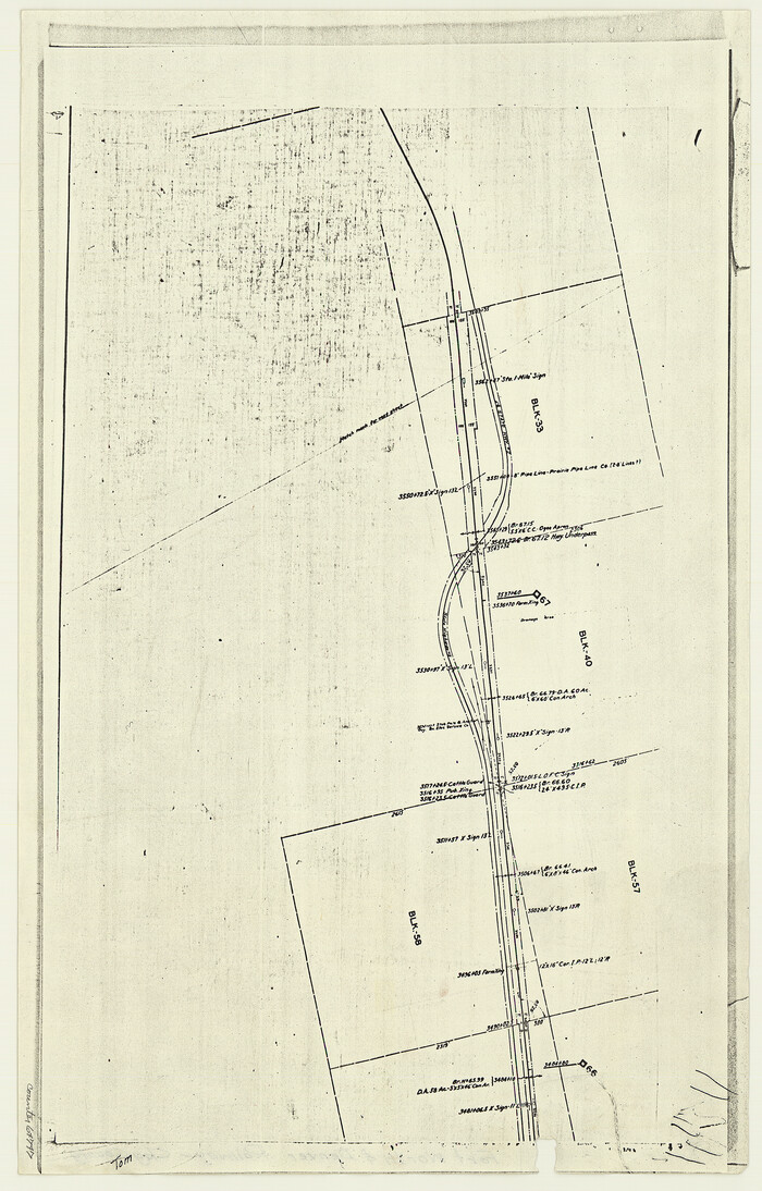 64747, [F. W. & D. C. Ry. Co. Alignment and Right of Way Map, Clay County], General Map Collection