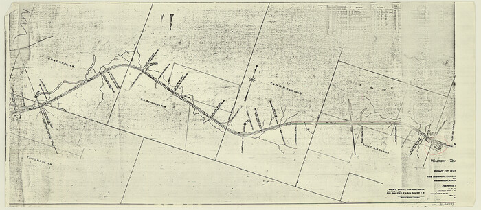 64749, Right of Way and Track Map, the Missouri, Kansas and Texas Ry. of Texas - Henrietta Division, General Map Collection