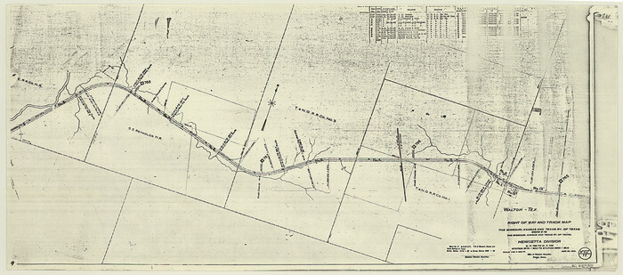 64750, Right of Way and Track Map, the Missouri, Kansas and Texas Ry. of Texas - Henrietta Division, General Map Collection