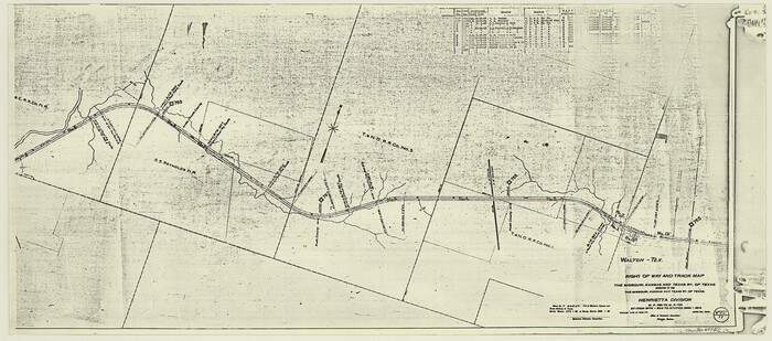 64751, Right of Way and Track Map, the Missouri, Kansas and Texas Ry. of Texas - Henrietta Division, General Map Collection