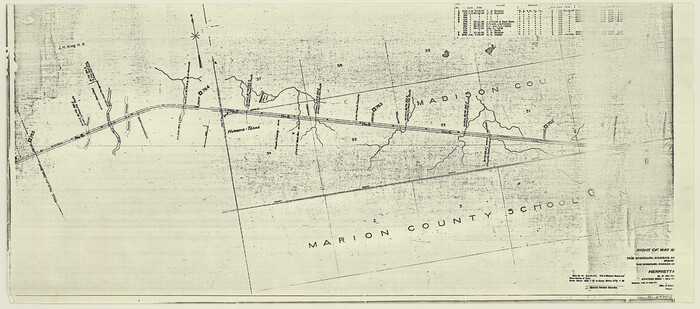 64752, Right of Way and Track Map, the Missouri, Kansas and Texas Ry. of Texas - Henrietta Division, General Map Collection