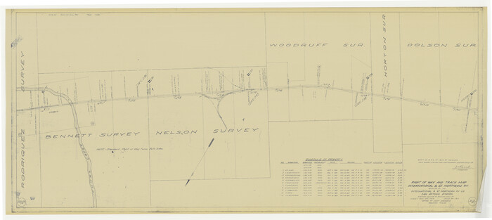 64788, Right of Way and Track Map International & Gt Northern Ry. operated by the International & Gt. Northern Ry. Co., San Antonio Division, General Map Collection