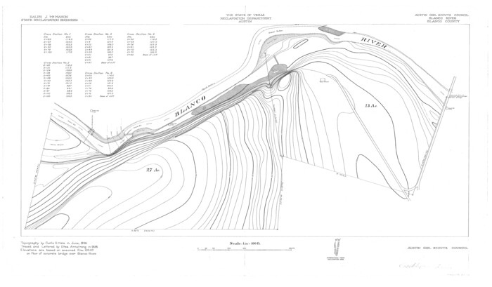 65058, Blanco River, Austin Girl Scouts Council, General Map Collection