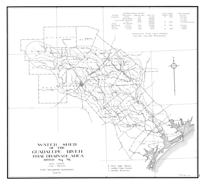 65059, Guadalupe River, Watershed [of the Guadalupe River], General Map Collection