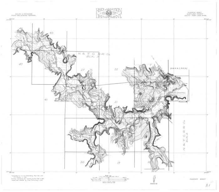65068, Leon River, Magnum Sheet/South Fork Leon River, General Map Collection