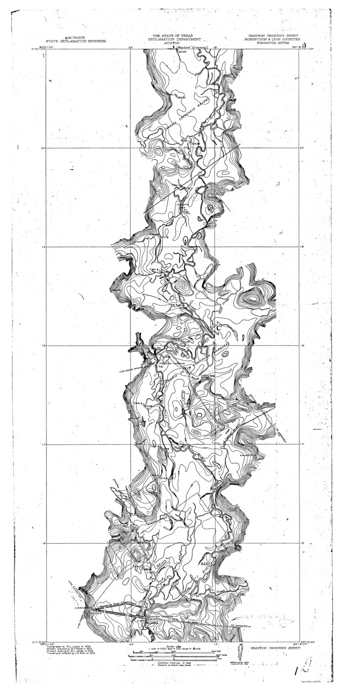 65071, Navasota River, Grayson Crossing Sheet, General Map Collection