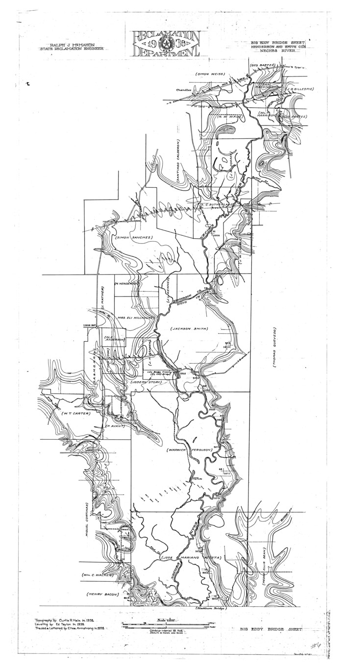 65084, Neches River, Big Eddy Bridge Sheet, General Map Collection