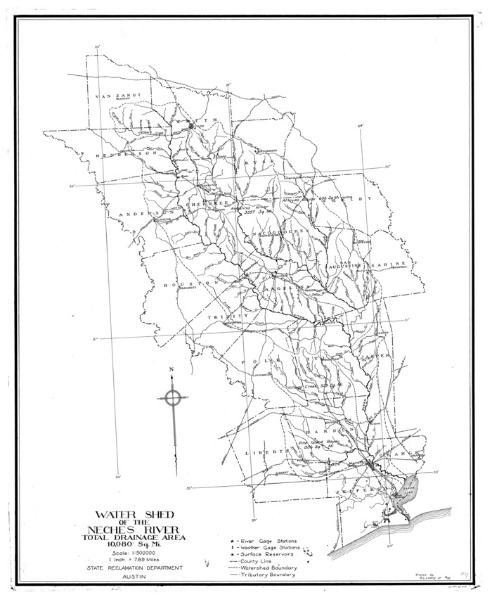 65085, Neches River, Watershed of the Neches River, General Map Collection