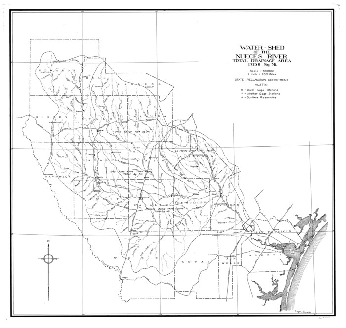 65101, Nueces River, Water Shed [of the Nueces River], General Map Collection