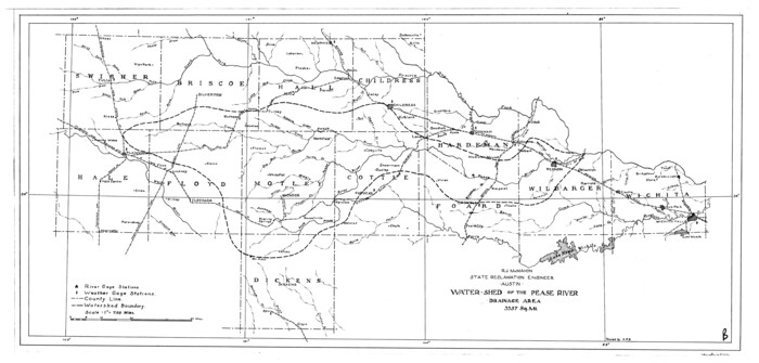 65102, Water-Shed of the Pease River Drainage Area, General Map Collection
