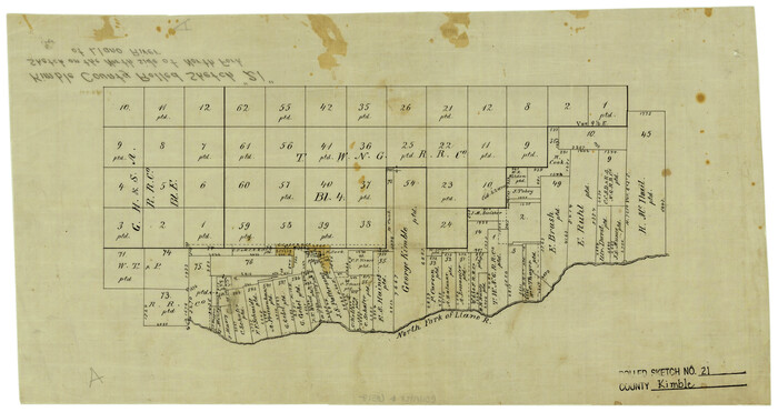 6512, Kimble County Rolled Sketch 21, General Map Collection
