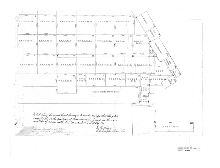 6513, Kimble County Rolled Sketch 23, General Map Collection