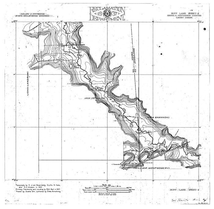 65148, San Jacinto River, Buff Lake Sheet 2/Caney Creek, General Map Collection