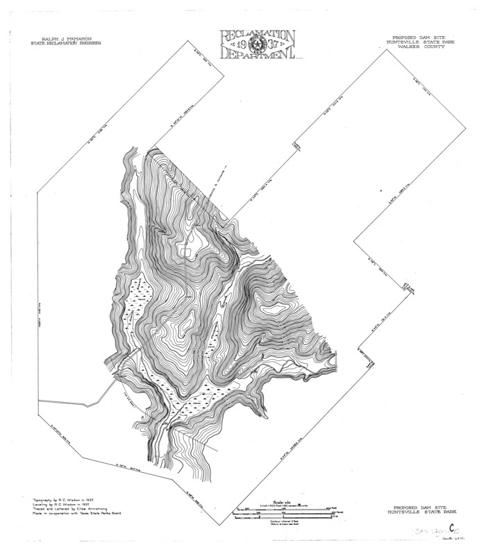 65151, San Jacinto River, Proposed Dam Site/Huntsville State Park, General Map Collection