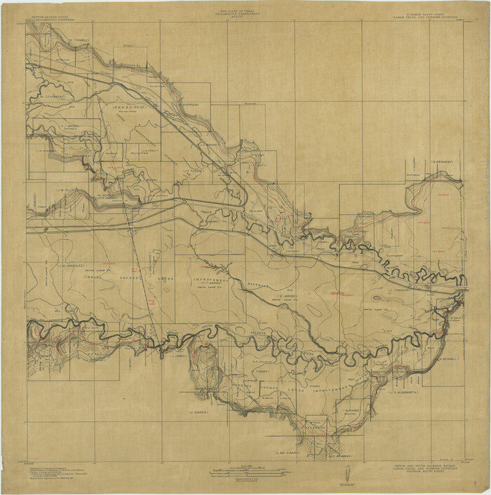 65163, North and South Sulphur Rivers, Sulphur Bluff Sheet, General Map Collection
