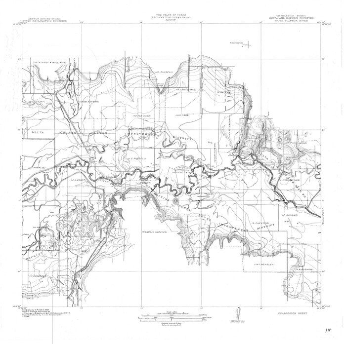 65168, South Sulphur River, Charleston Sheet, General Map Collection