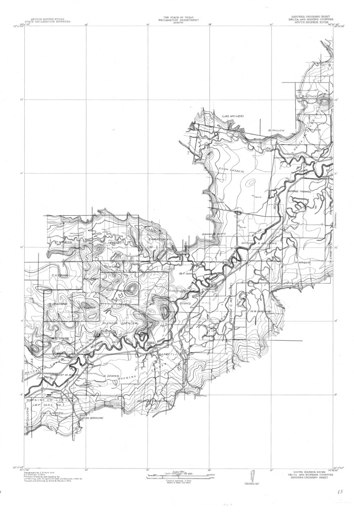 65169, South Sulphur River, Harpers Crossing Sheet, General Map Collection