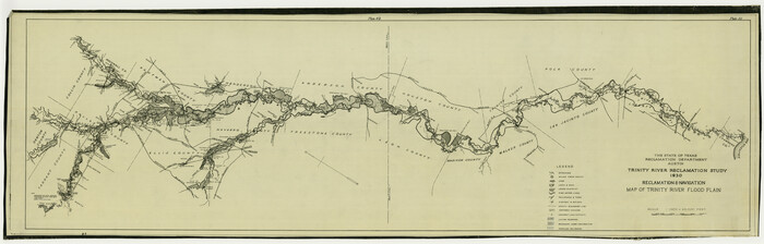 65178, Reclamation & Navigation Map of Trinity River Flood Plain, General Map Collection