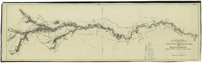 65178, Reclamation & Navigation Map of Trinity River Flood Plain, General Map Collection
