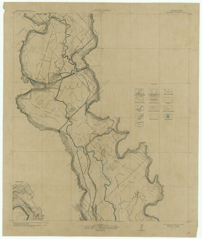 65188, Trinity River, Crandell Sheet/East Fork of Trinity River, General Map Collection
