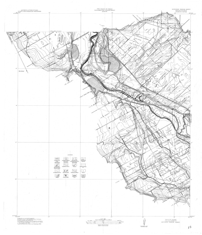 65190, Trinity River, Hutchins Bridge Sheet, General Map Collection