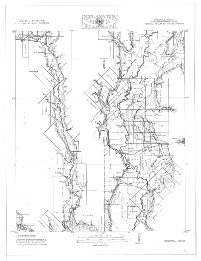 65193, Trinity River, Rockwall Sheet/East Fork of Trinity River, General Map Collection