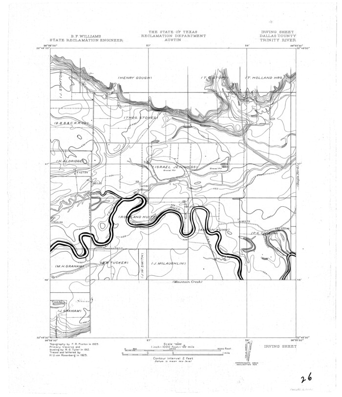 65212, Trinity River, Irving Sheet, General Map Collection