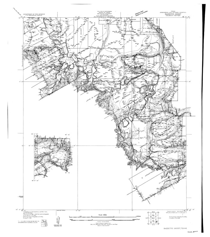 65218, Trinity River, Bazzette Sheet, General Map Collection