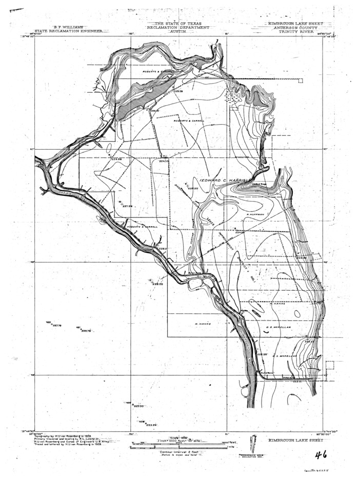 65225, Trinity River, Kimbrough Lake Sheet, General Map Collection
