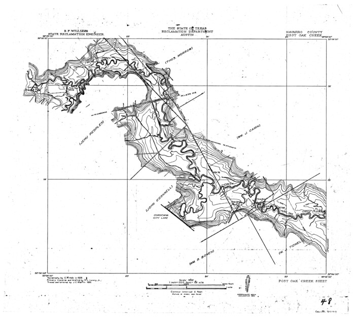 65227, Trinity River, Post Oak Creek Sheet, General Map Collection