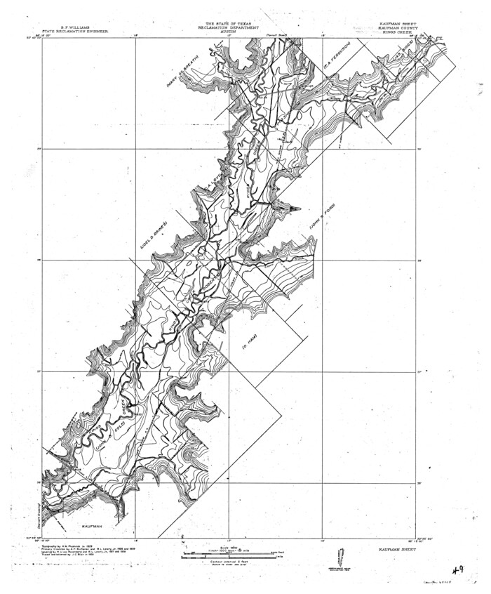 65228, Trinity River, Kaufman Sheet/Kings Creek, General Map Collection