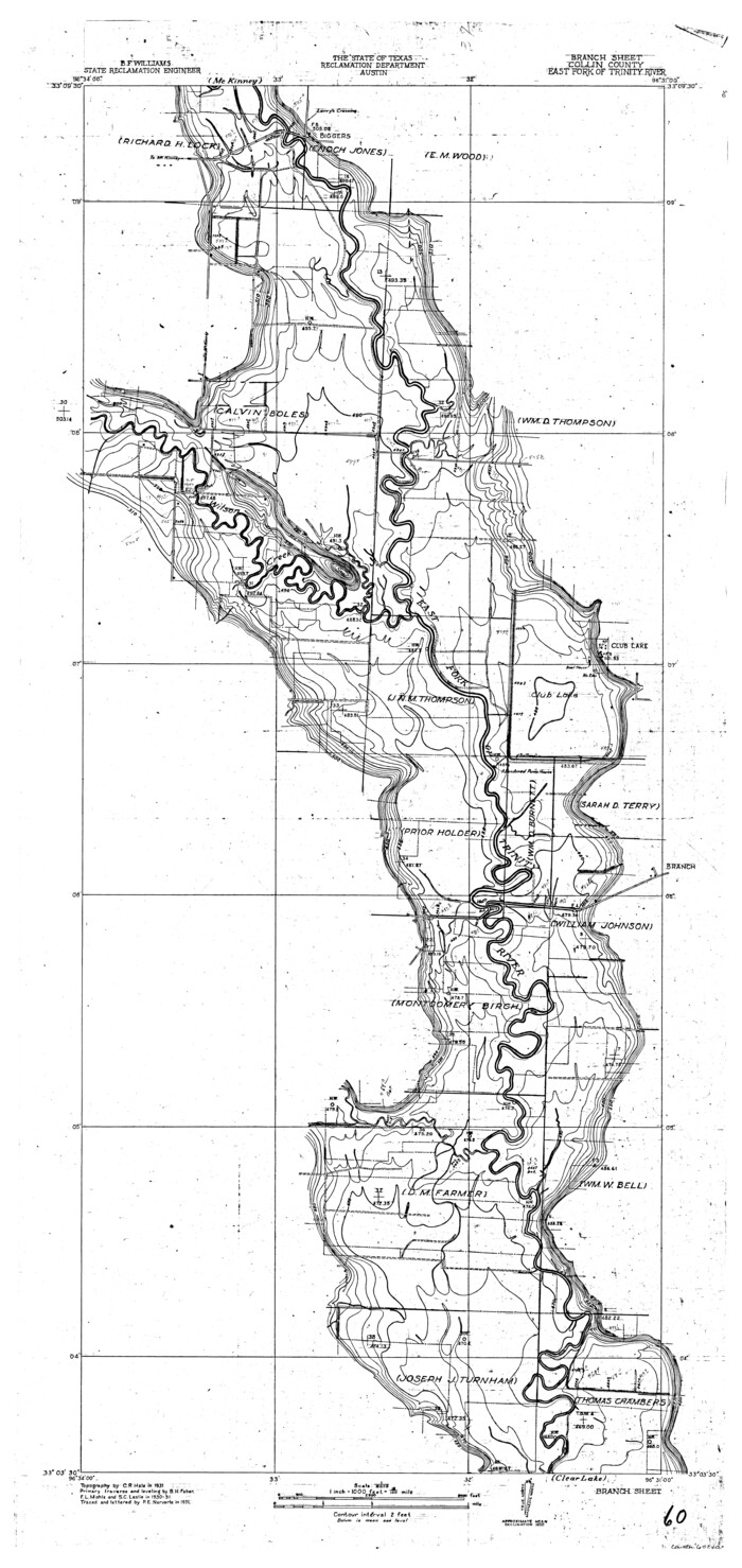 65240, Trinity River, Branch Sheet/East Fork of Trinity River, General Map Collection