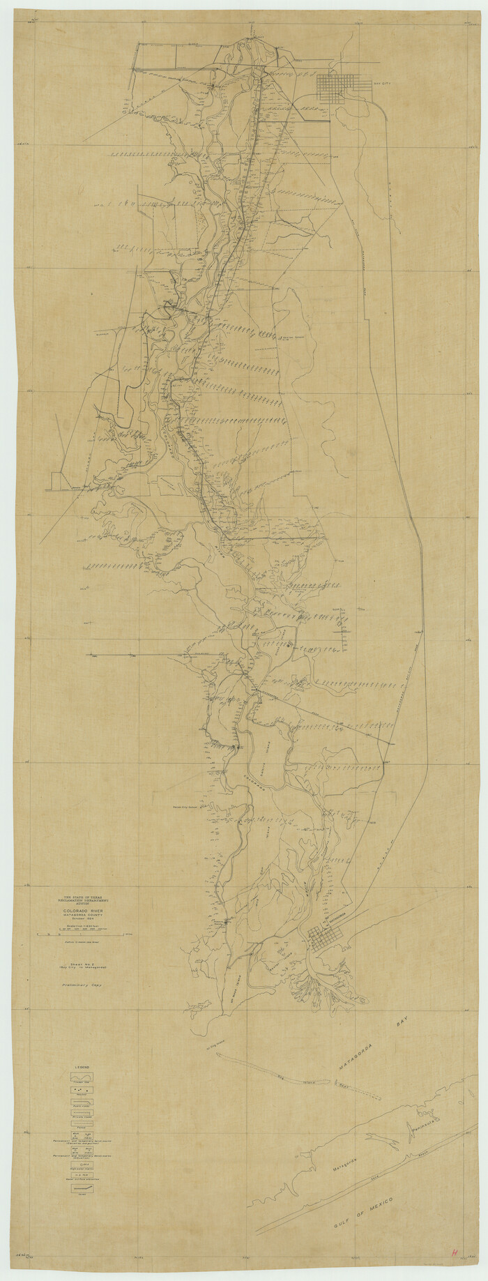 65260, Colorado River, Bay City to Matagorda Sheet 2, General Map Collection