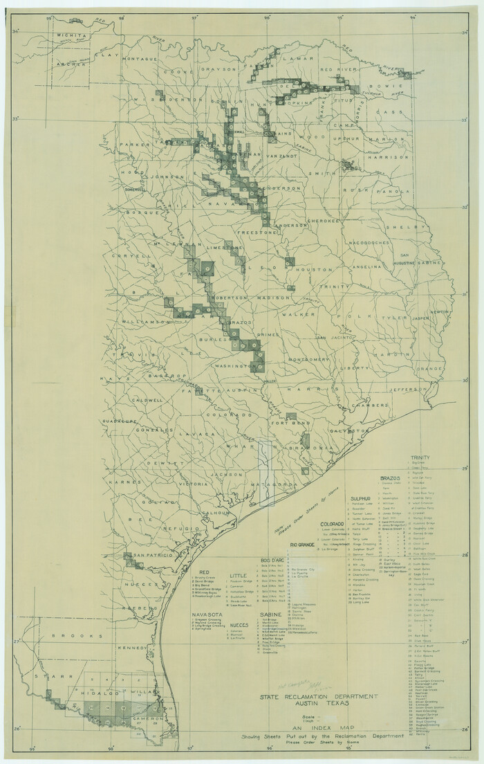 65267, State Reclamation Department - An Index Map, General Map Collection