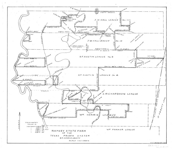 65273, Ramsey State Farm of the Texas Prison System, Brazoria County, General Map Collection