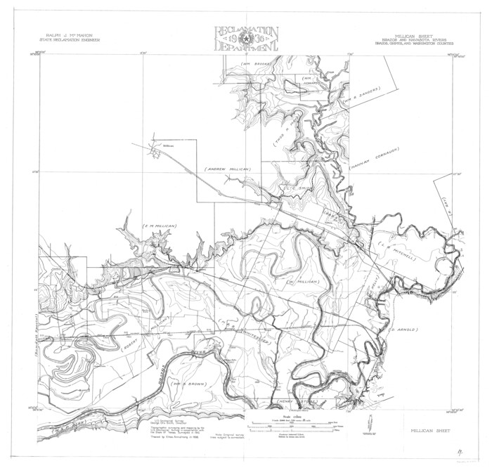 65278, Brazos River, Millican Sheet, General Map Collection