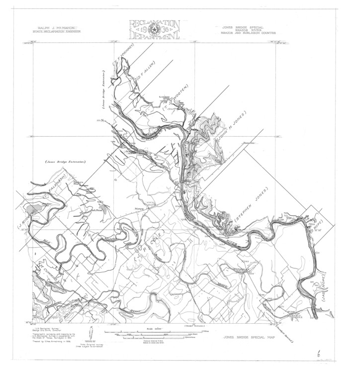 65280, Brazos River, Jones Bridge Special Map Sheet, General Map Collection