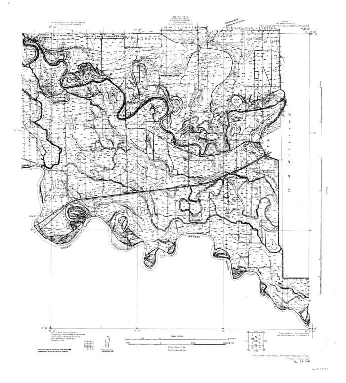 65285, Brazos River, Harlem-Imperial Farms Project, General Map Collection