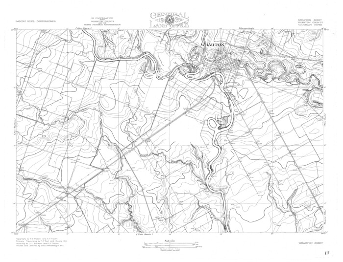 65314, Colorado River, Wharton Sheet, General Map Collection